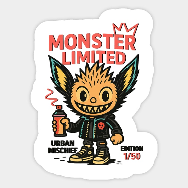 Monster Limited Urban Mischief Edition 1/50 Sticker by Art2Wear